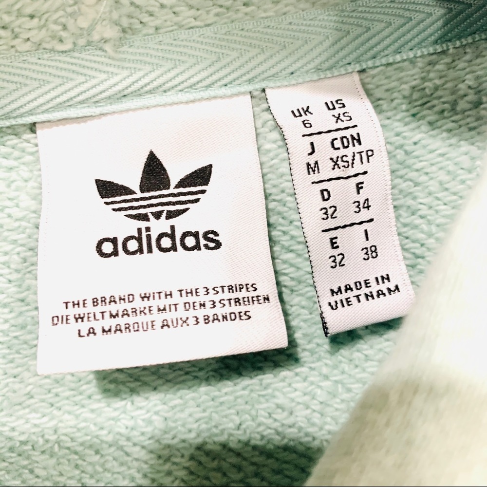 ADIDAS WOMEN’S CROPPED HOODIE XS - Picture 4 of 5